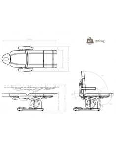 Lettino elettrico Sonia Mizar 2
