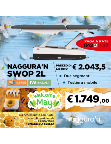 Lettino elettrico Naggura Swop 2L...