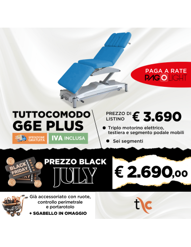 Lettino elettrico Tuttocomodo G6E PLUS
