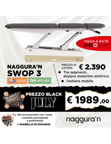 Lettino elettrico Naggura Swop 3