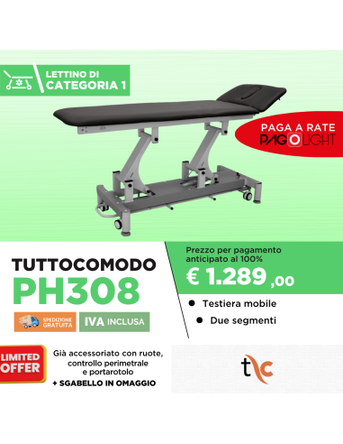 Lettino elettrico Tuttocomodo PH308
