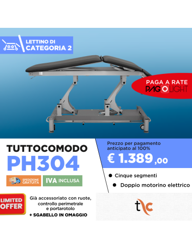 Lettino elettrico Tuttocomodo PH304