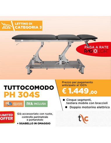 Lettino elettrico Tuttocomodo PH304S