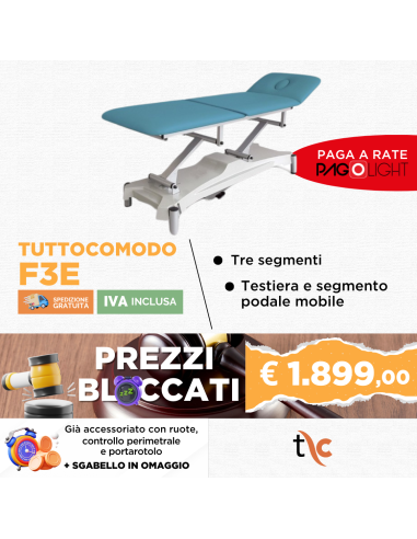 Lettino elettrico Tuttocomodo F3E