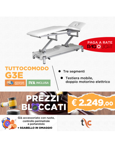 Lettino elettrico Tuttocomodo G3E