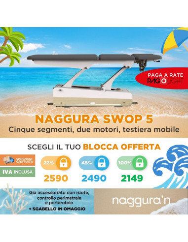 Lettino elettrico Naggura Swop 5