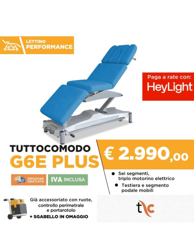 Lettino elettrico Tuttocomodo G6E PLUS